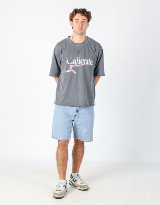 Vintage Levi's 505 36x20 denim shorts in light blue