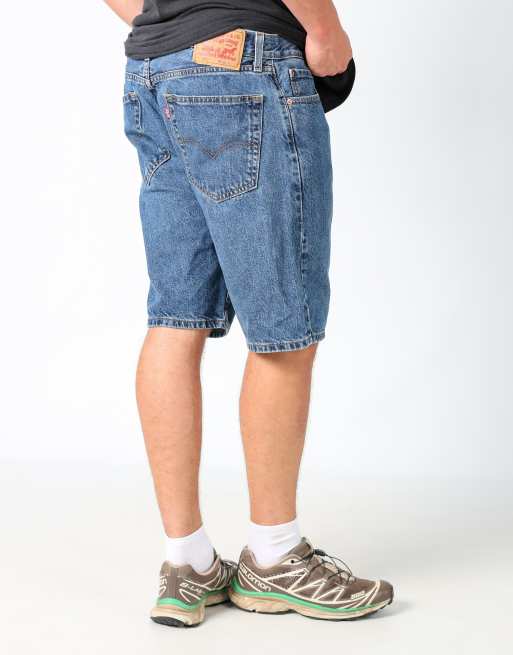 Vintage Levi's 505 36x21 denim jorts shorts in blue, 2 of 4