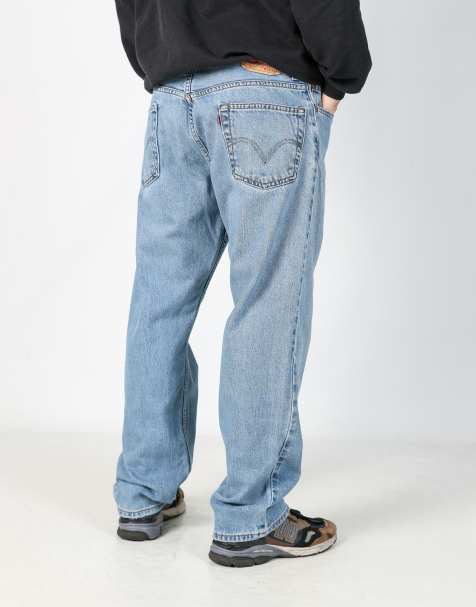 Vintage Levi's 505 36x30 denim jeans in light blue - view 1