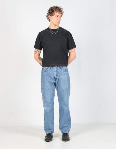 Vintage Levi's 505 36x30 denim jeans in light blue - view 1