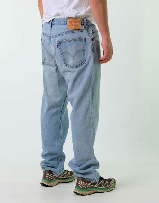 Vintage Levi's 505 36x32 Denim Jeans Light Blue
