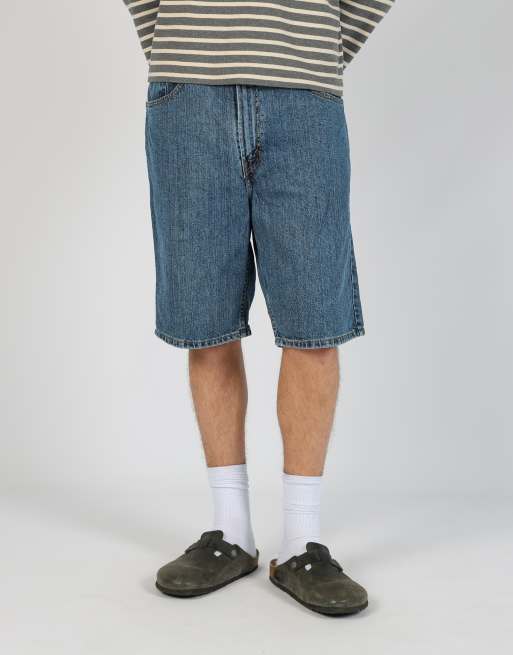 Vintage Levi's 505 38x22 denim jorts shorts in blue, 2 of 4