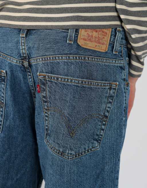 Vintage Levi's 505 38x22 denim jorts shorts in blue, 4 of 4