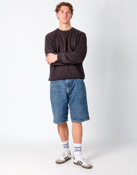 Vintage Levi's 505 40x22 Denim Jorts Shorts Blue - view 1