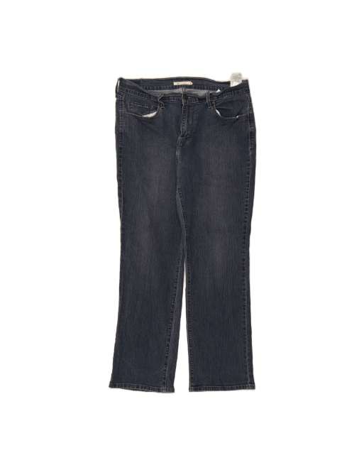 Vintage Levi's 505 High Rise Straight Jeans US 14 XL W32 L30 In Blue
