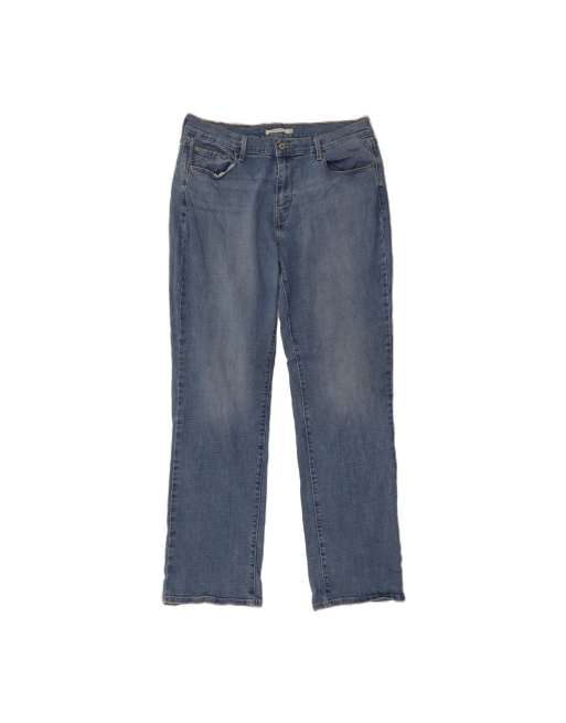 Vintage Levi's 505 High Rise Straight Jeans US 16 2XL W34 L32 In Blue