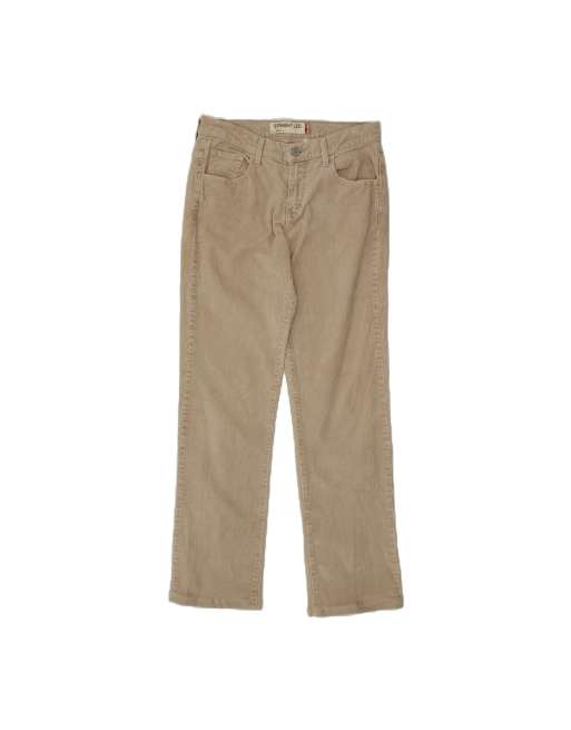 Vintage Levi's 505 Straight Corduroy Trousers US 6 Medium W30 L30 In Beige