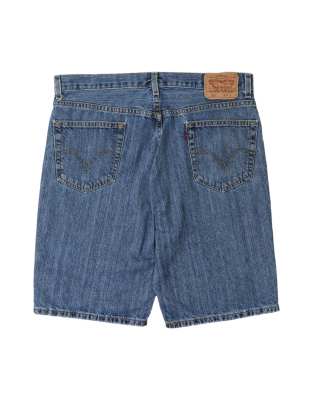 Levi's 505 denim shorts, half pants, men's size w35 cotton blue type Vintage Second Hand