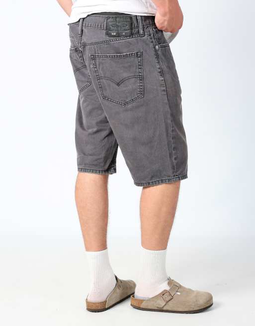 Vintage Levi's 508 36x22 denim shorts in charcoal grey