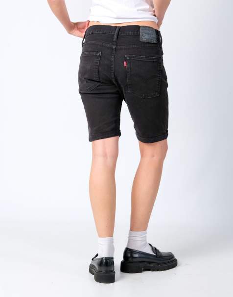 Vintage Levi's 510 32x19 Denim Shorts Black - view 1