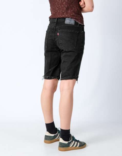 Vintage Levi's 511 31x20 Denim Shorts Black - view 1