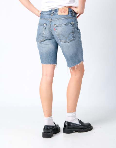 Vintage Levi's 511 32x19 Denim Shorts Light Blue - view 1