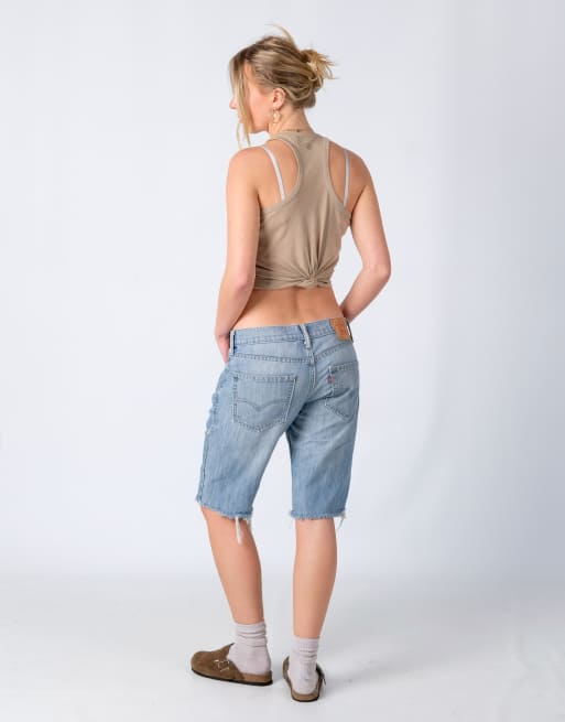 Vintage Levi's 511 32x20 Denim Shorts Light Blue | ASOS