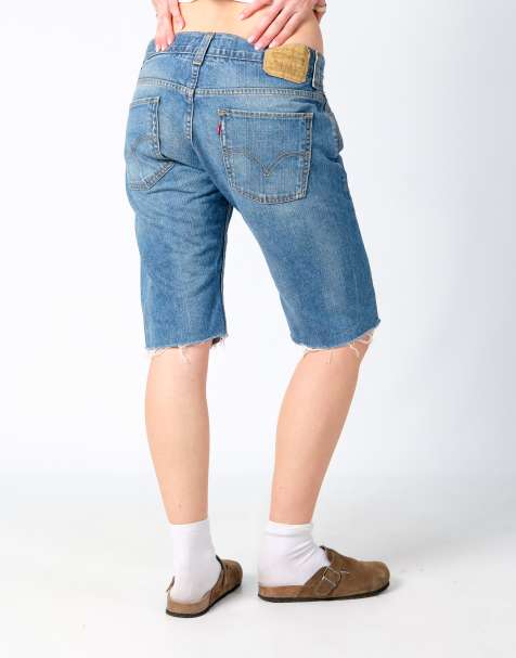 Vintage Levi's 511 32x20 Denim Shorts Light Blue - view 1