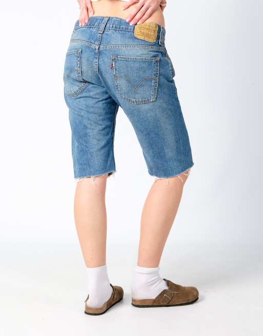 Vintage Levi's 511 32x20 Denim Shorts Light Blue