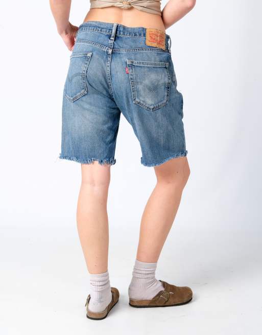 Vintage Levi's 511 34x18 Denim Shorts Light Blue