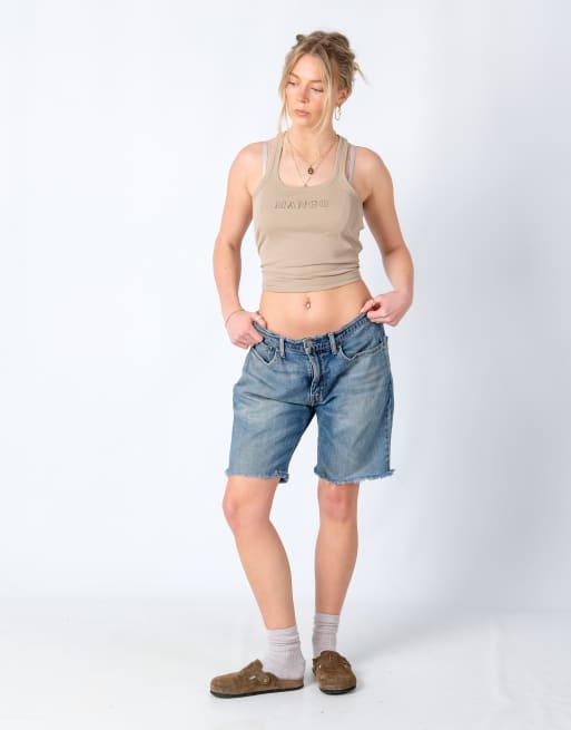 Vintage Levi's 511 34x18 Denim Shorts Light Blue, 2 of 4