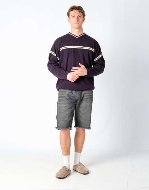 Vintage Levi's 511 38x21 Denim Shorts Charcoal Grey - view 1