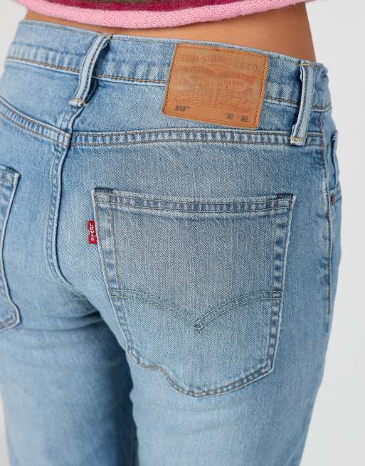 Vintage Levi's 512 30x32 denim jeans in light blue, 4 of 4