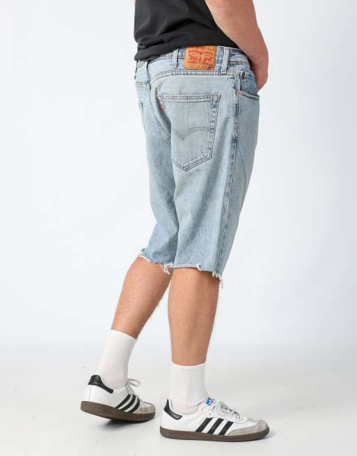 Vintage Levi's 512 34x19 denim shorts in light blue