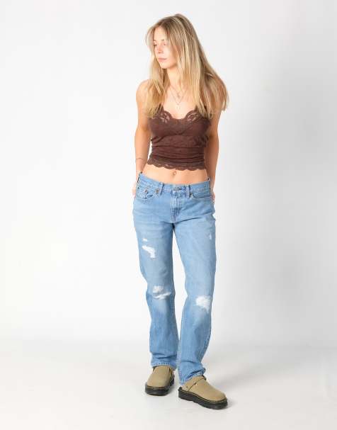 Vintage Levi's 514 30x32 Denim Jeans Light Blue - view 1