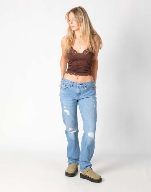 Vintage Levi's 514 30x32 Denim Jeans Light Blue