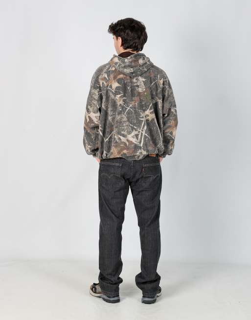 Vintage Levi's 514 36x32 denim jeans in charcoal grey, 3 of 4