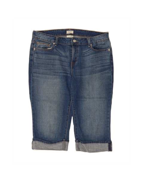Vintage Levi's 515 Capri Jeans US 12 Large W34 L16 In Blue - view 1