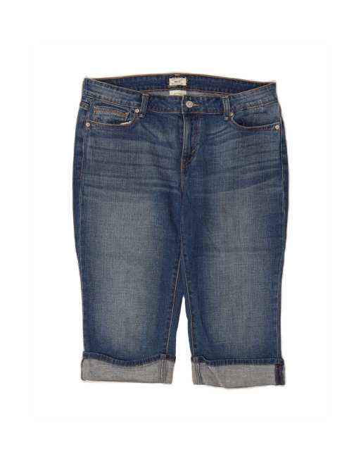 Vintage Levi's 515 Capri Jeans US 12 Large W34 L16 In Blue