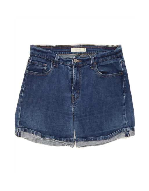 Vintage Levi's 515 Denim Shorts US 12 Large W32 In Blue