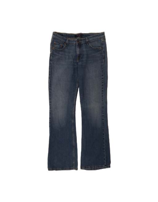 Vintage Levi's 516 Super Low Bootcut Jeans US 13 Large W34 L32 In Blue