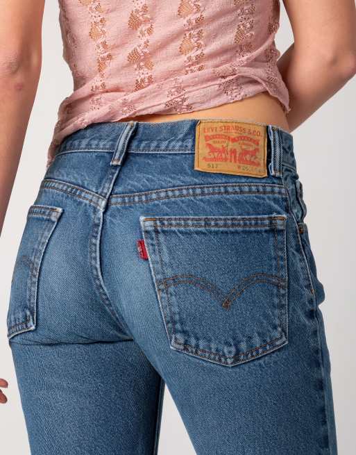 Vintage Levi's 517 28x34 Denim Hip Hop Baggy Jeans Blue