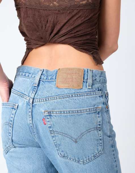 Vintage Levi's 517 32x29 Denim Jeans Light Blue - view 1