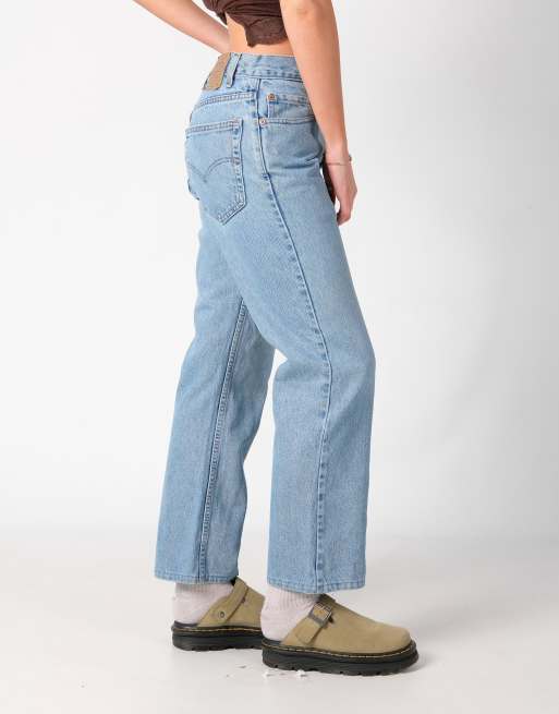 Vintage Levi's 517 32x29 Denim Jeans Light Blue | ASOS