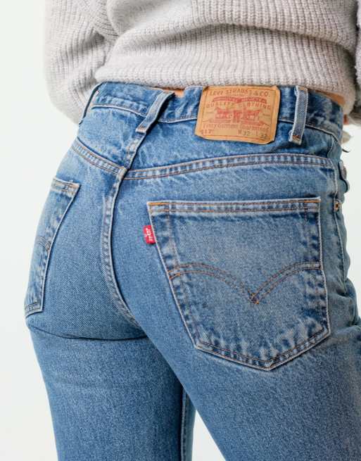 Vintage Levi's 517 32x32 Denim Jeans Blue | ASOS