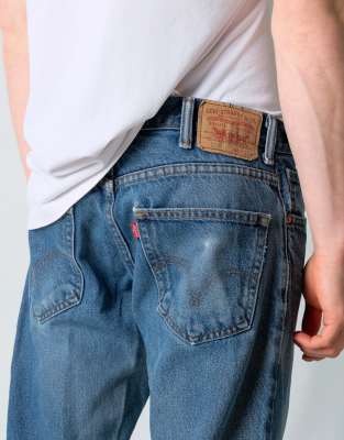 Vintage Levi's 517 34x34 Denim Jeans Light Blue