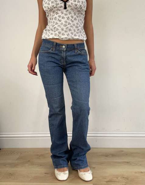 Vintage LEVI's 518 flared jeans in vintage blue wash - view 1