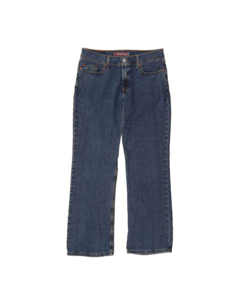 Vintage Levi's 518 Super Low Bootcut Jeans US 9 Medium W30 L29 In Blue - view 1
