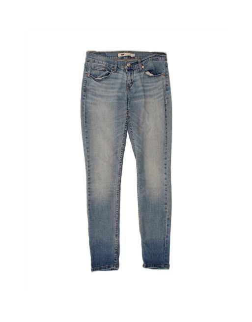 Vintage Levi's 524 Slim Jeans US 5 Medium W27 L32 In Blue