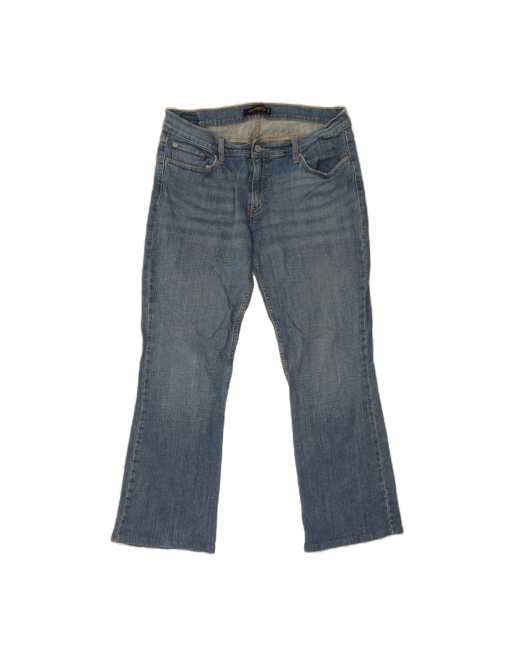 Vintage Levi's 524 Super Low Bootcut Jeans US 12 Large W34 L28 In Blue