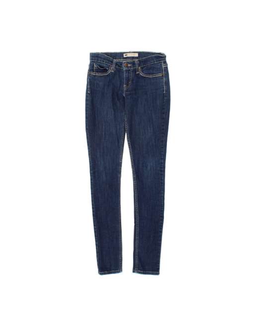 Vintage Levi's 524 Super Low Slim Jeans US 4 Small W26 L33 In Blue