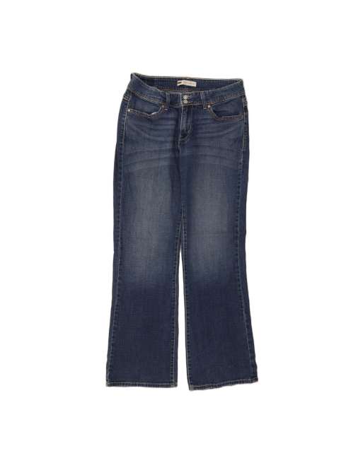 Vintage Levi's 529 Curvy Bootcut Jeans US 12 Large W34 L32 In Blue