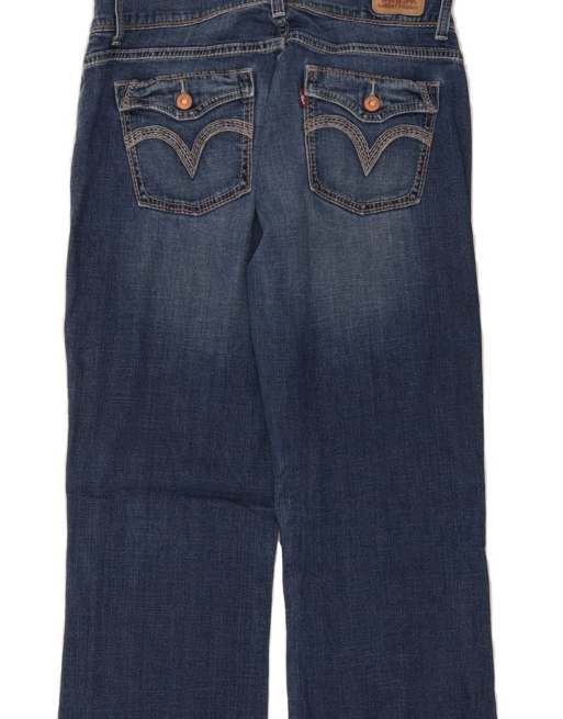 Vintage Levi's 529 Curvy Bootcut Jeans US 12 Large W34 L32 In Blue