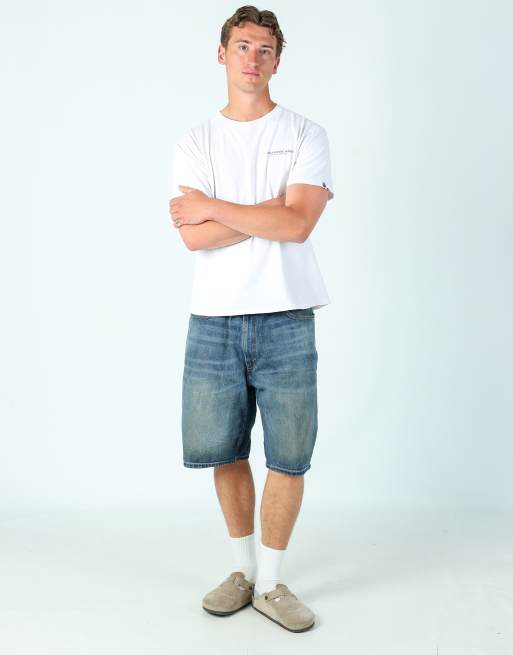 Vintage Levi's 541 40x23 denim jorts shorts in navy blue