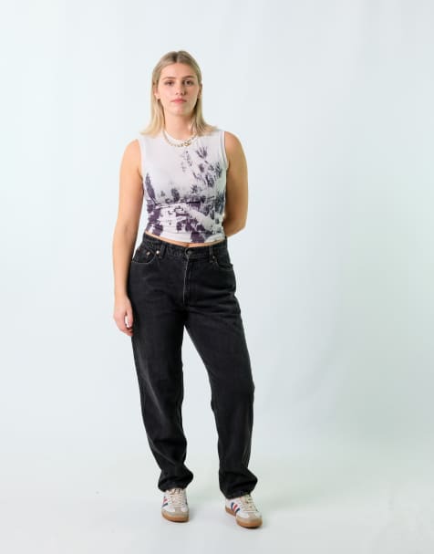 Vintage Levi's 550 28x30 Denim Jeans Black - view 1