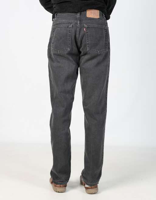Vintage Levi's 550 30x33 denim jeans in charcoal grey