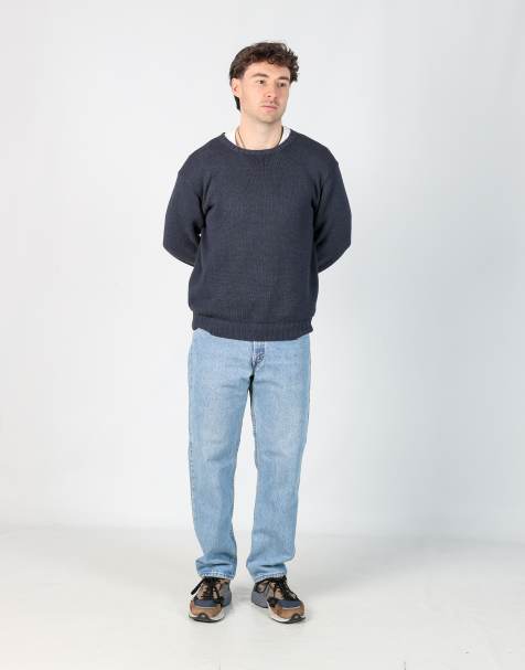 Vintage Levi's 550 33x30 denim jeans in light blue - view 1