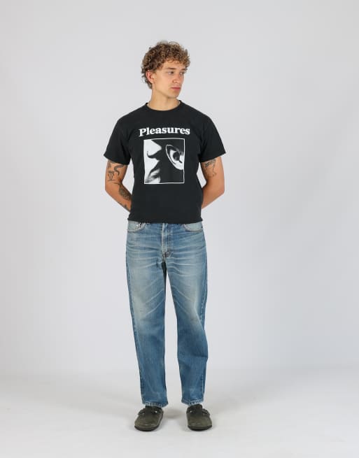Vintage Levi's 550 33x30 denim jeans in light blue