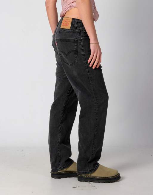 Vintage Levi's 550 34x30 Denim Jeans Black | ASOS