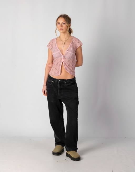 Vintage Levi's 550 34x30 Denim Jeans Black